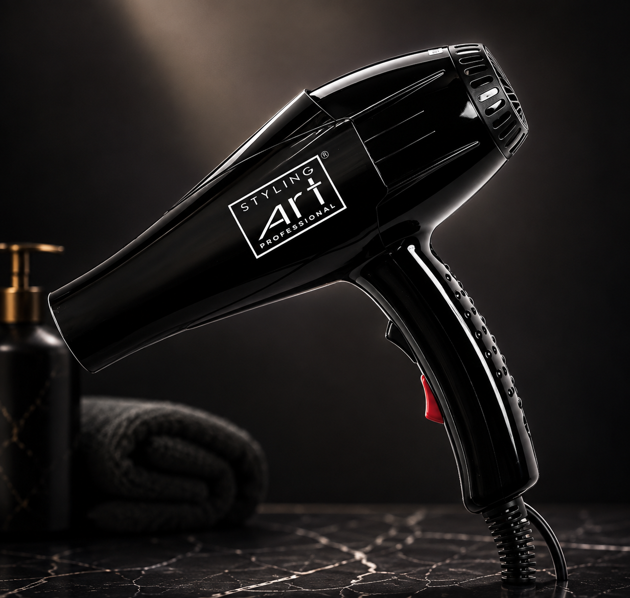 Hair dryer concentrator nozzles and diffuser